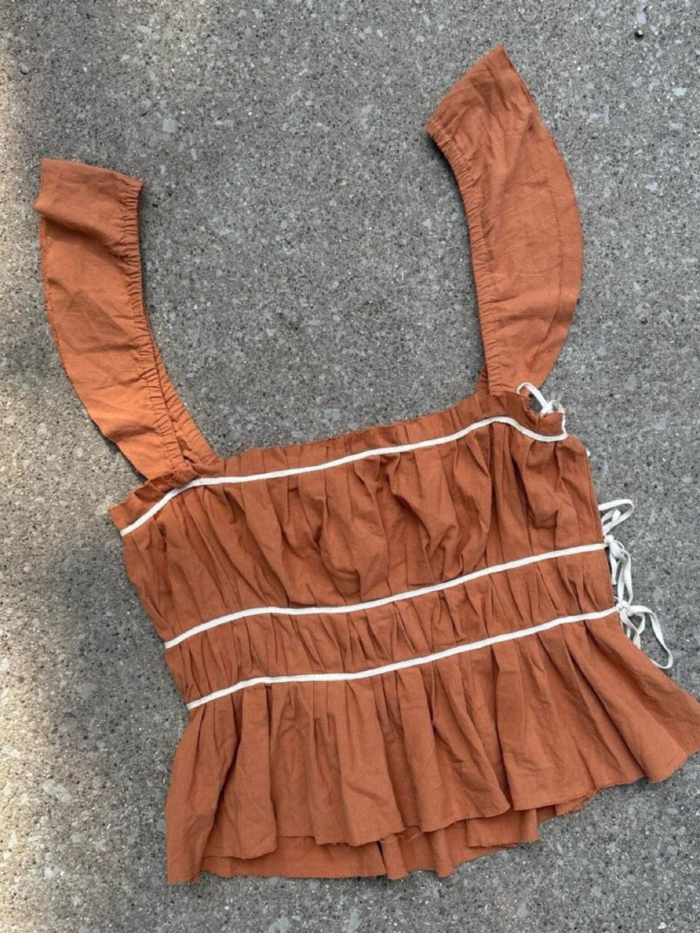 Free People Claude Corset top in Terra.